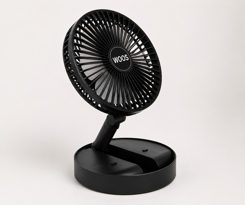 Mini desk fan| USB Portable Folding Desk Fan | Compact Rechargeable Table Fan
