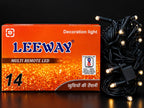 LEEWAY Multicolour LED Decorative String Lights - 14 Mode Remote Control Fairy Lights for Diwali, Festivals and Home Decoration